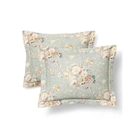 Gwynne 3-Piece Floral Cotton Sateen Duvet Cover Set