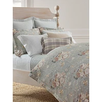 Gwynne 3-Piece Floral Cotton Sateen Duvet Cover Set