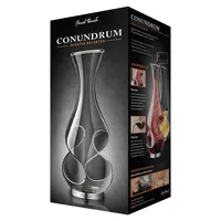 Barware Conundrum Glass & Stainless Steel Decanter