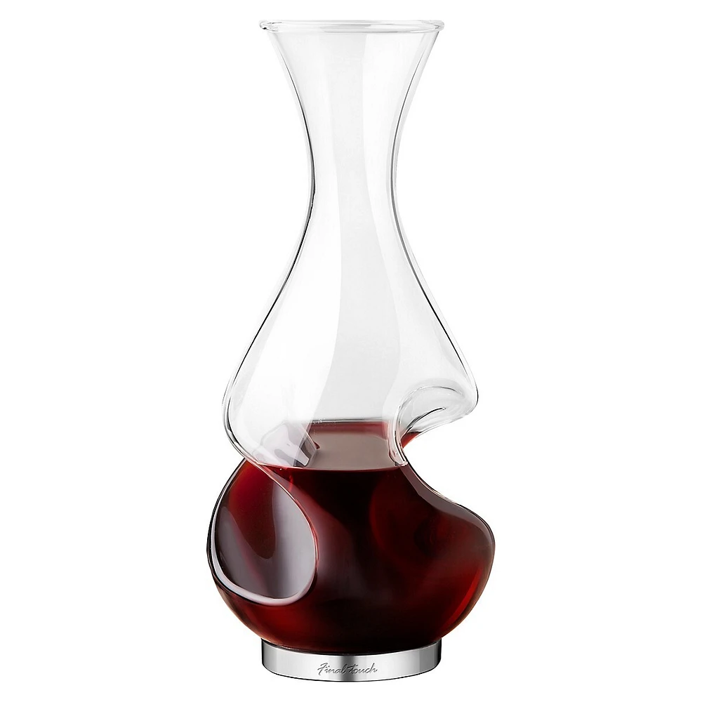 Barware Conundrum Glass & Stainless Steel Decanter