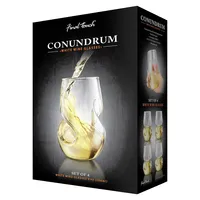 Barware 4-Piece Conundrum White Wine Glasses