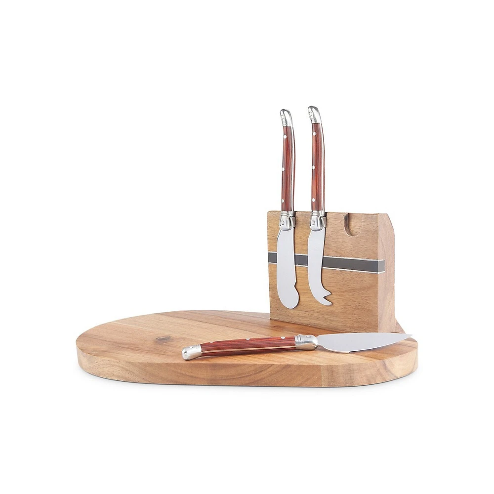 Entertaining 5-Piece Magnetic Cheese Board Set