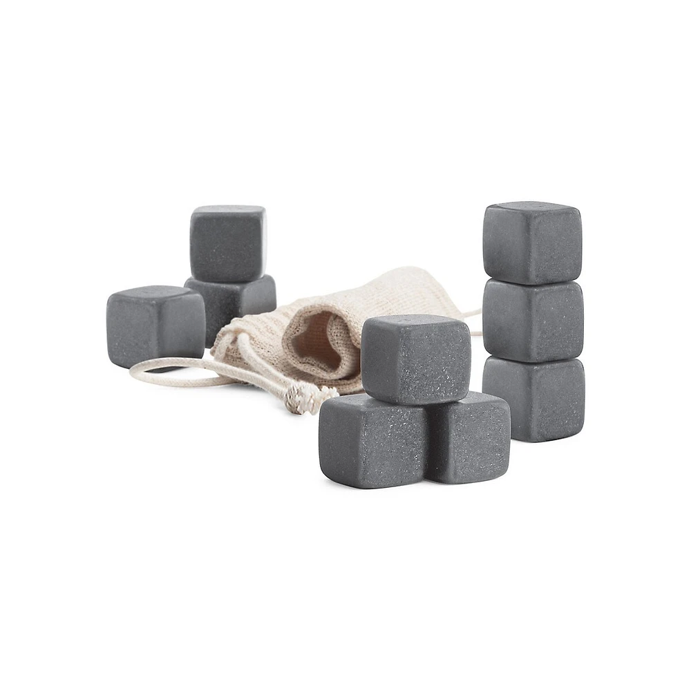 Piece Barware Soapstone Whisky Stones Set