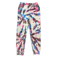 Girl's Tie-Dye Fleece Joggers