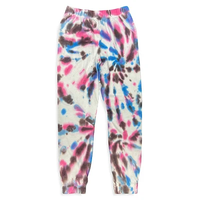 Girl's Tie-Dye Fleece Joggers