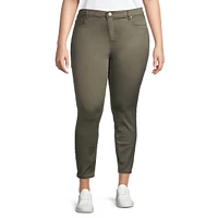 Plus Cotton-Blend Skinny-Fit Pants