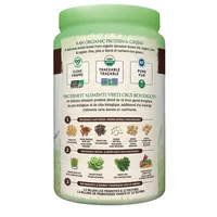 RAW Protéines Bio & Légumes Verts Chocolat,610g
