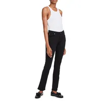 Kimmie Mid-Rise Straight Jeans