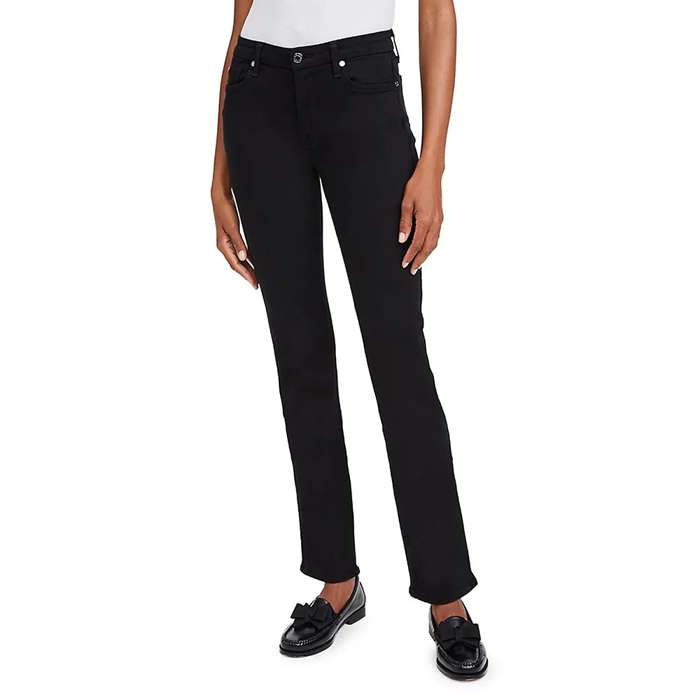 Kimmie Mid-Rise Straight Jeans