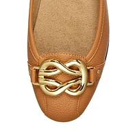 Big Bet Buckle Ballet Flats