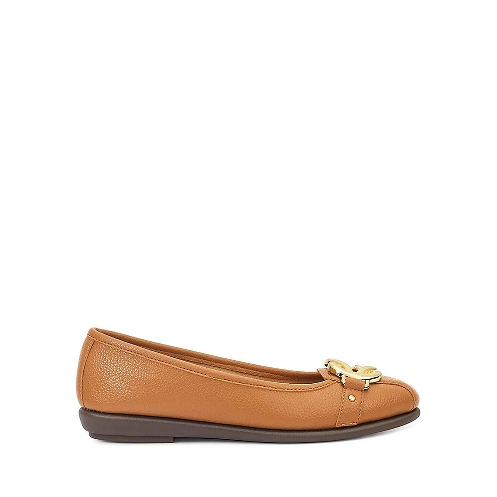 Big Bet Buckle Ballet Flats