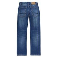 Boy's Revolution Slim Straight-Leg Stretch Jeans