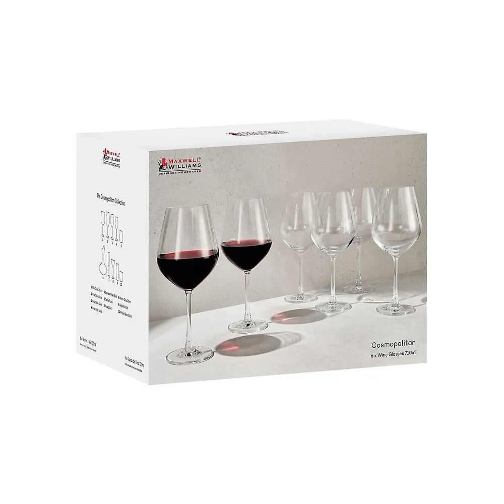 Cosmopolitan 6-Piece Wine Glasses Set