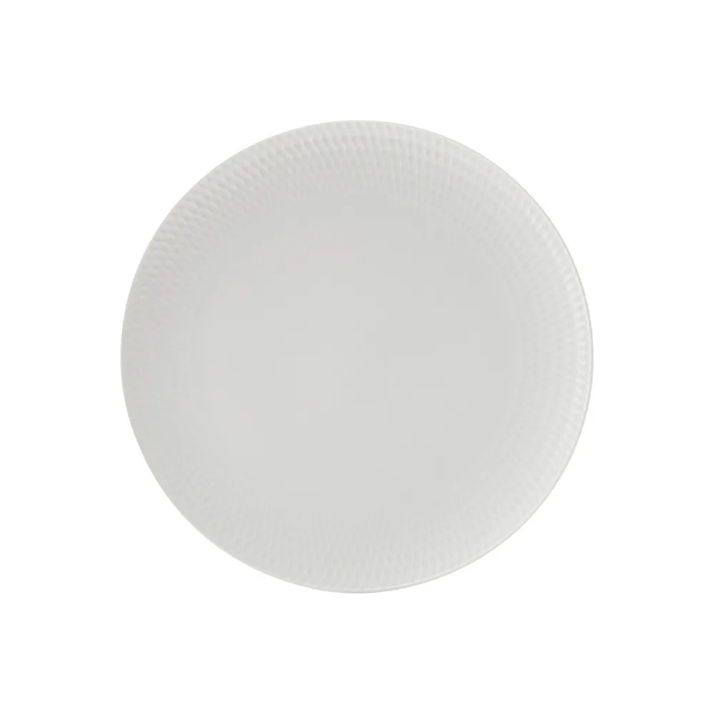 Round Diamond Porcelain Dinner Plate