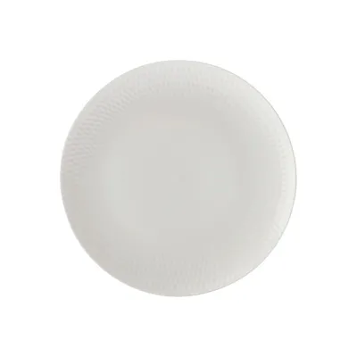 Round Diamond Porcelain Entree Plate