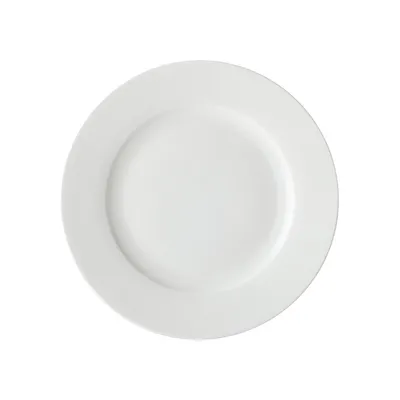 White Basics Rim Dinner Plate