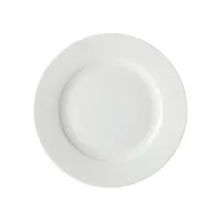 Assiette plate à bordure White Basics