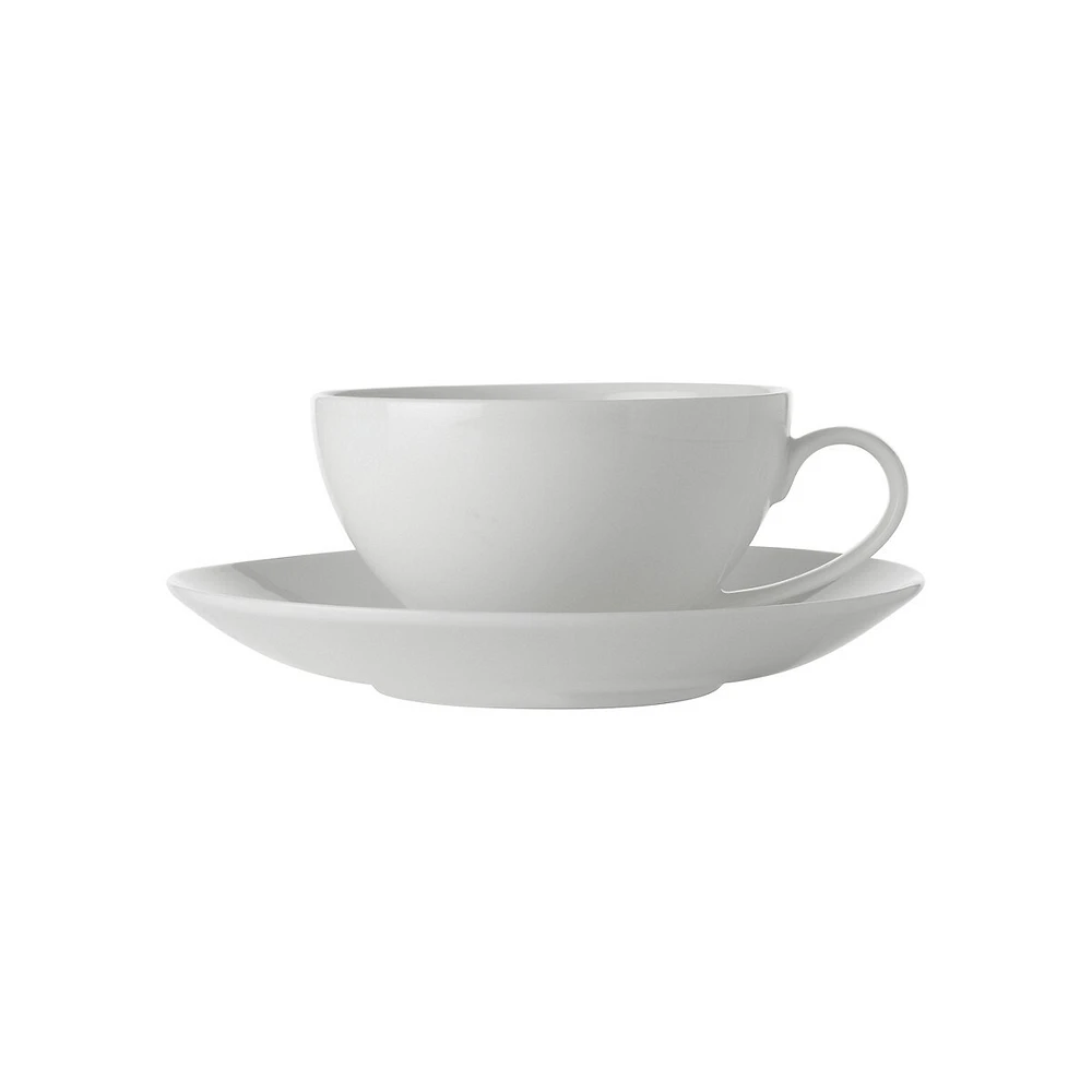 White Basics Coupe Cup & Saucer