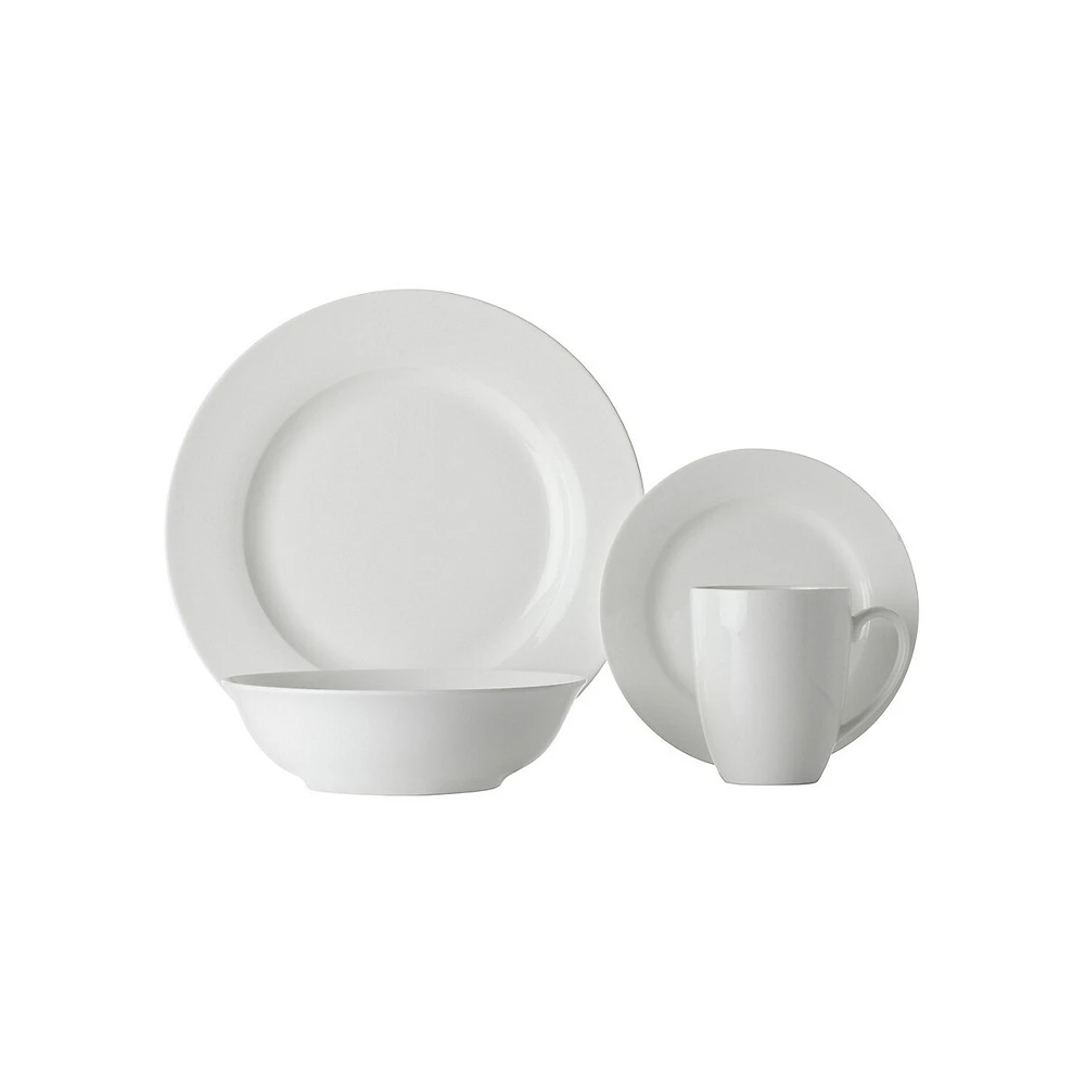 16-Piece White Basics Soho Dinner Set