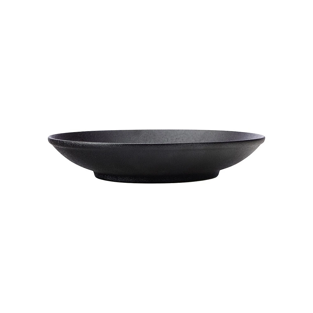 Caviar Porcelain Footed Bowl