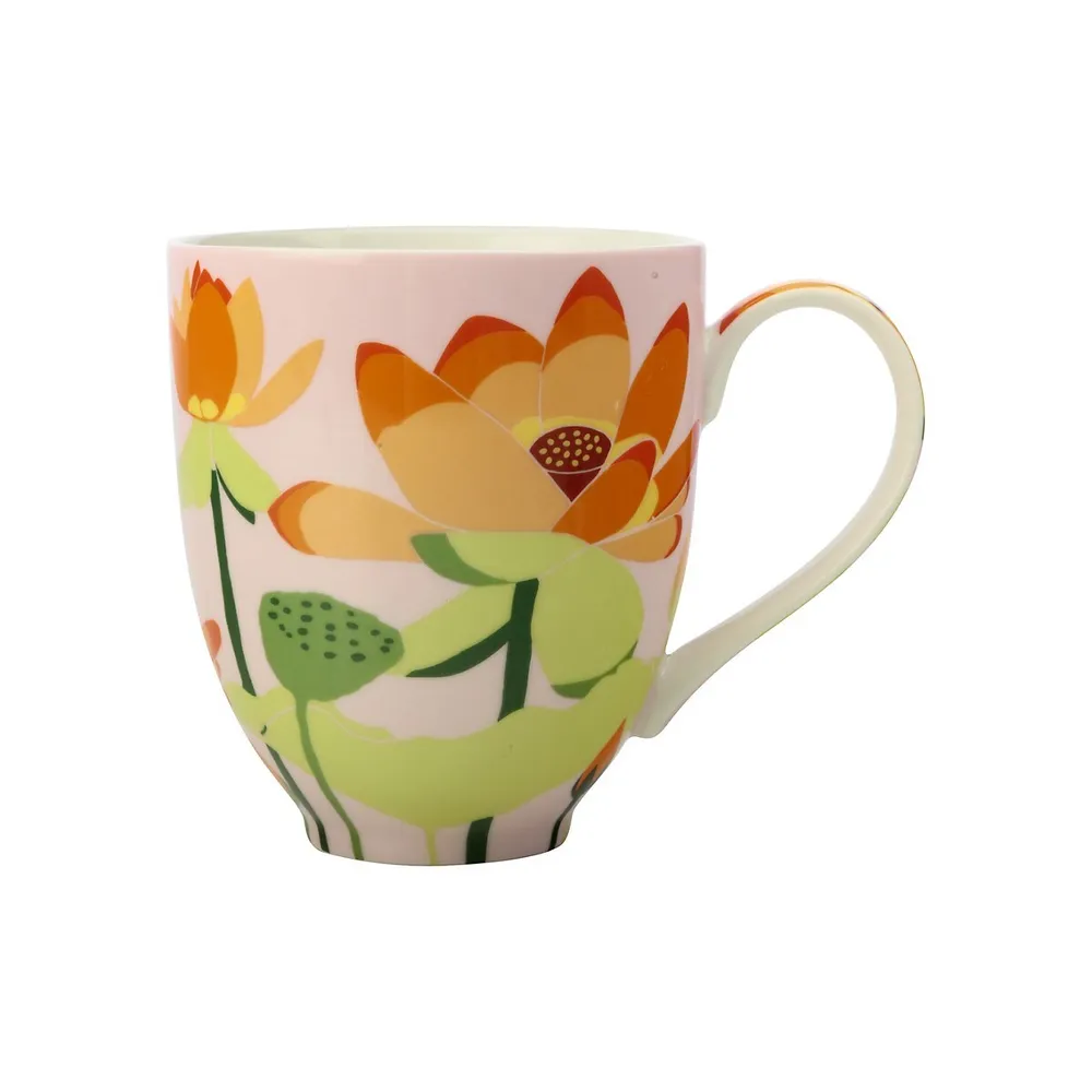 Lotus Porcelain Mug