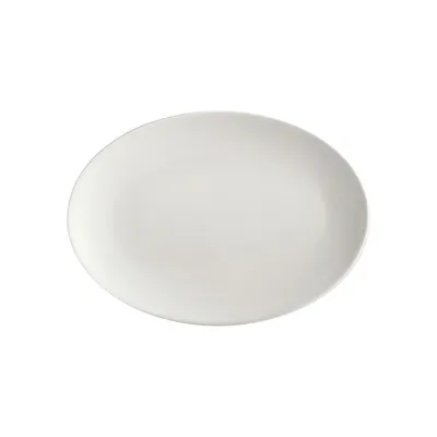 White Basics Oval Plate