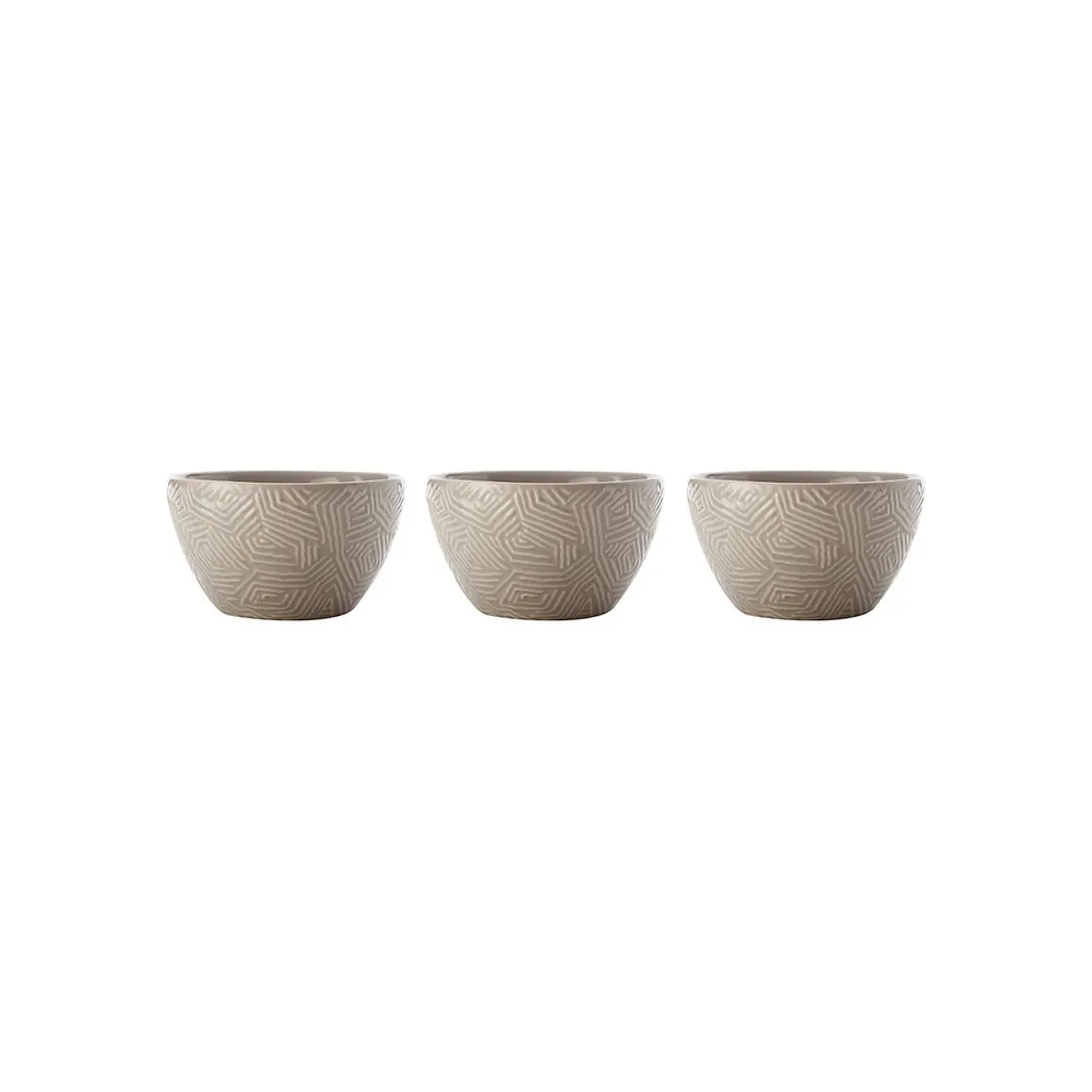 Dune 3-Piece Textured Bowl Set