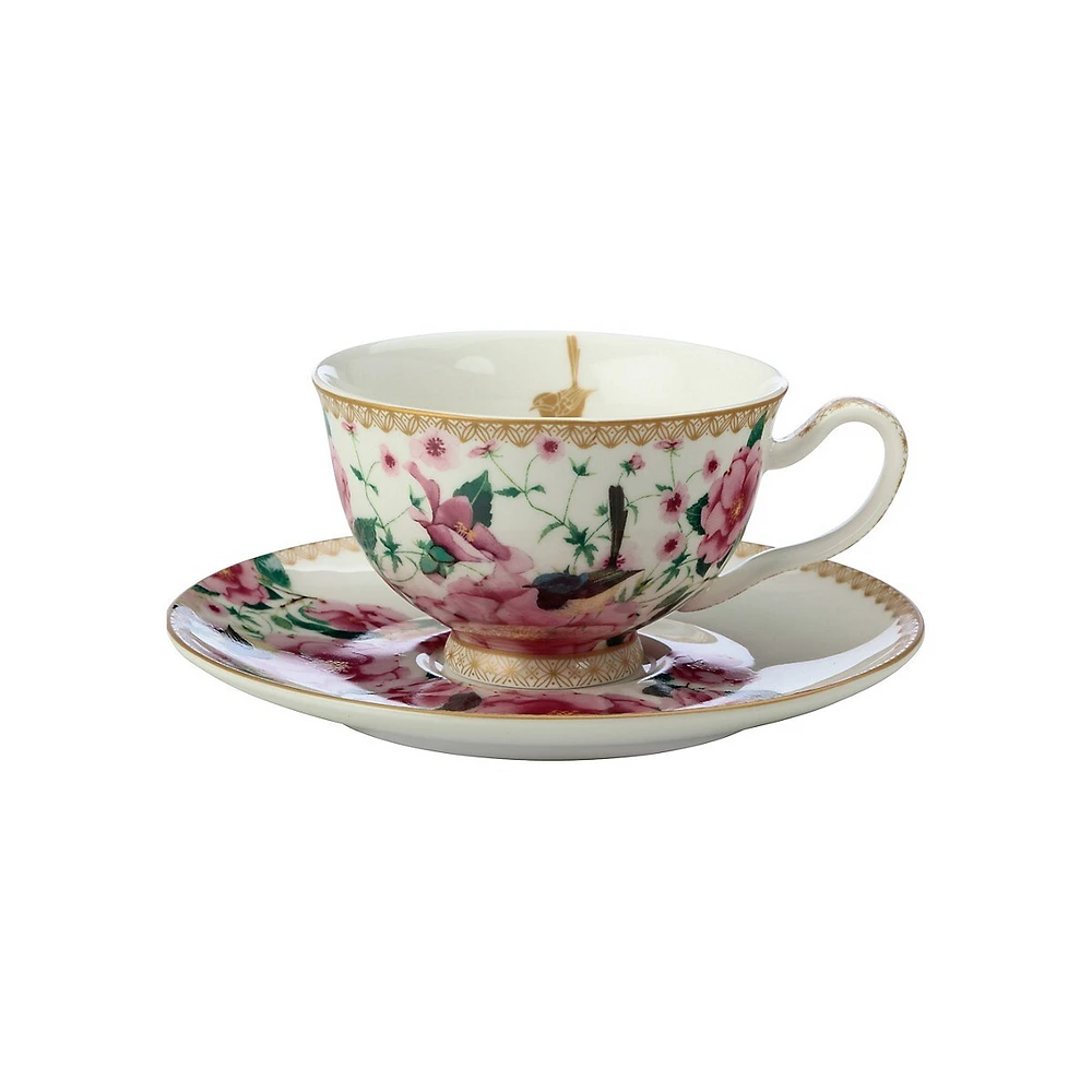 Silk Classic 2-Piece Teacup & Saucer Set