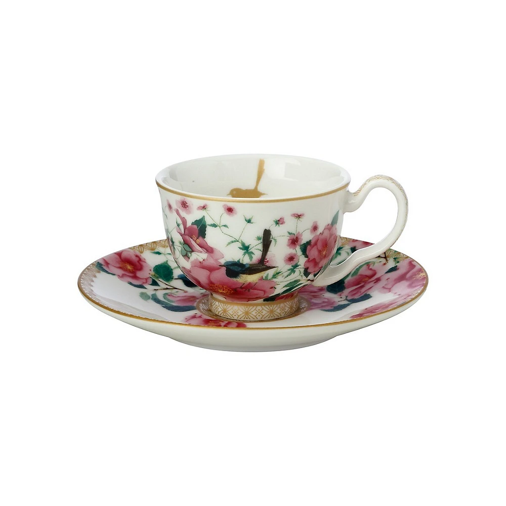 Silk Road 4-Piece Demitasse Cup & Saucer Set