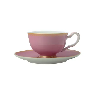 Silk Classics 2-Piece Teacup & Saucer Set