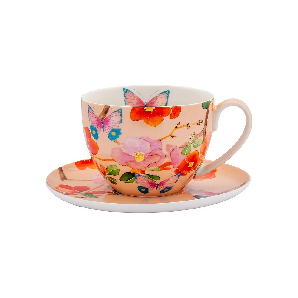 Posey 2-Piece Teacup & Saucer Set