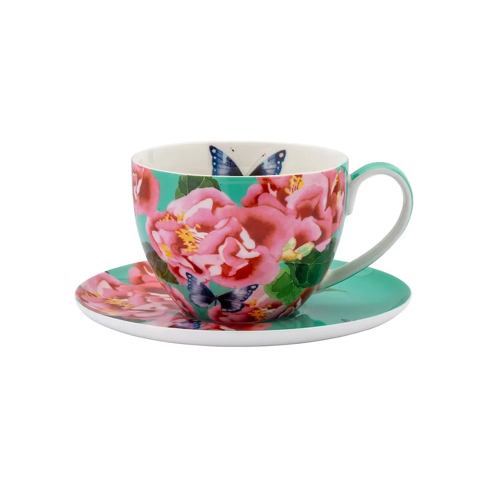 Posey 2-Piece Teacup & Saucer Set