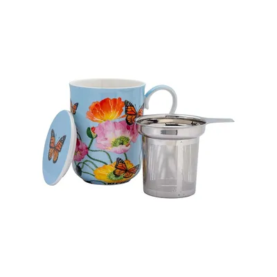 Posey 3-Piece Mug, Lid & Infuser Set