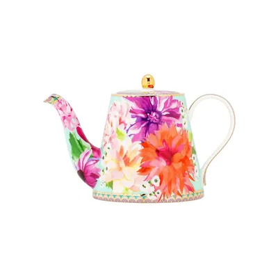 Dahlia Daze Porcelain Teapot