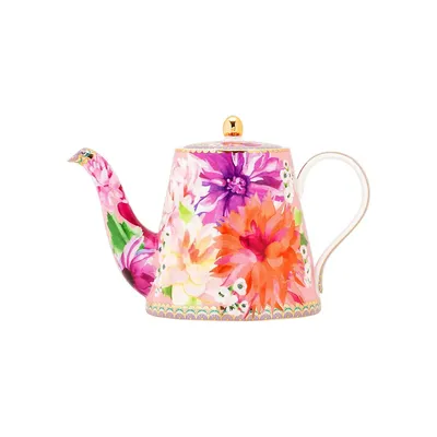 Dahlia Daze Porcelain Teapot, 500 ml