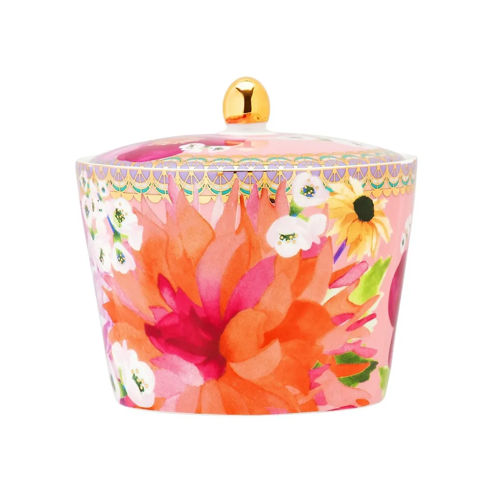 Dahlia Daze Porcelain Sugar Bowl