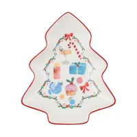 Christmasville Porcelain Gifts Tree Dish