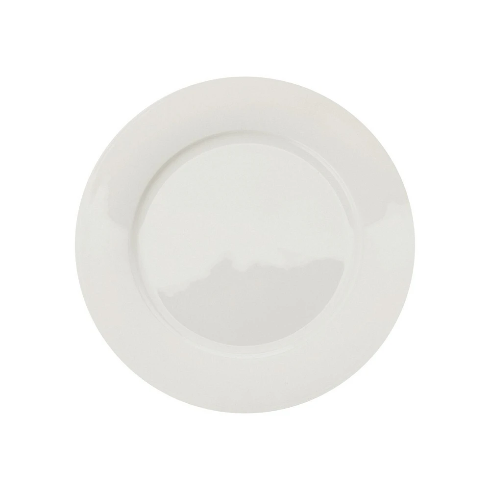 Assiette à hors-d'œuvre ronde en porcelaine tendre