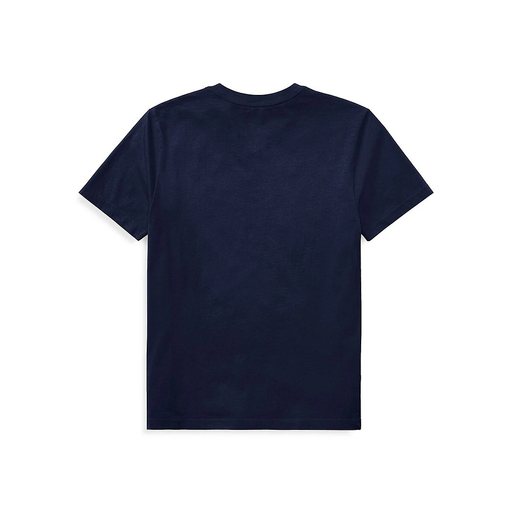 Boy's Cotton Jersey V-Neck T-Shirt