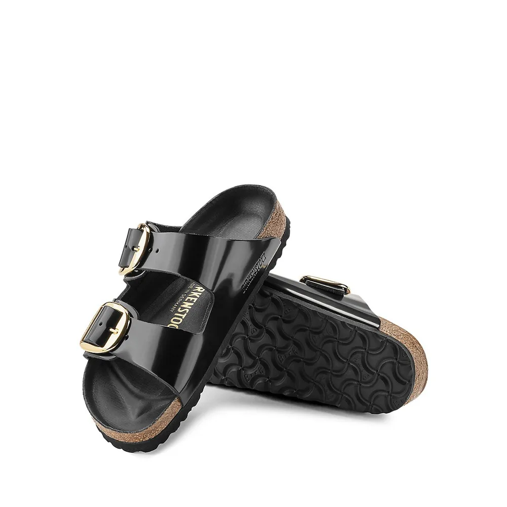 Women's Arizona Big Buckle High Shine Slide Sandals