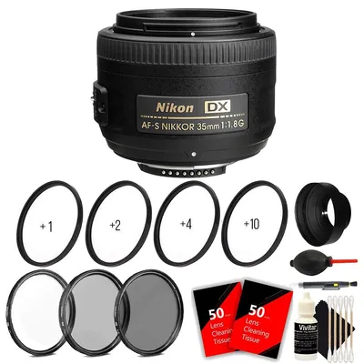 Af-s Dx Nikkor 35mm F/1.8g Lens With Essential Kit