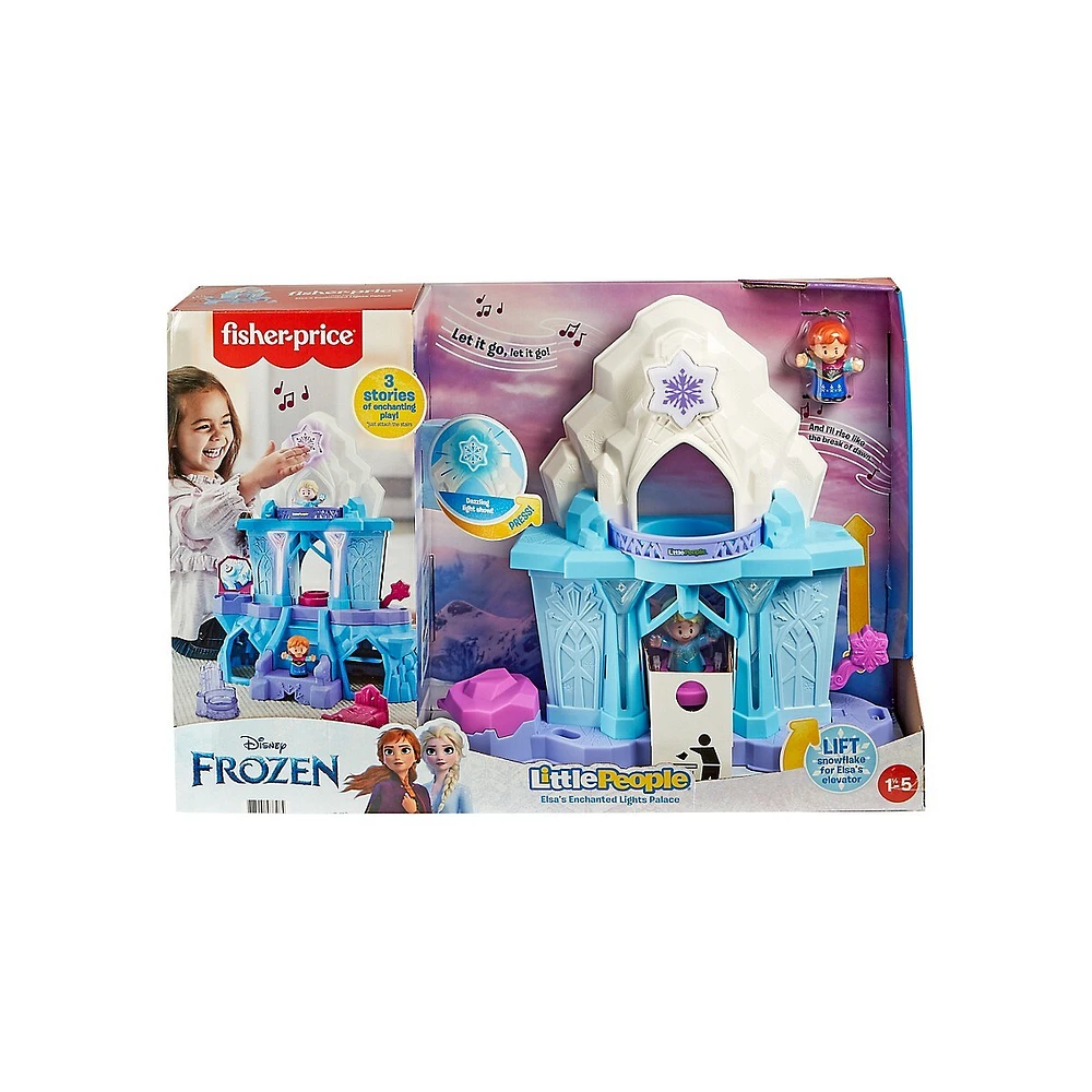 Little People Disney Frozen Elsa's Enchanted Lights Palace Playset