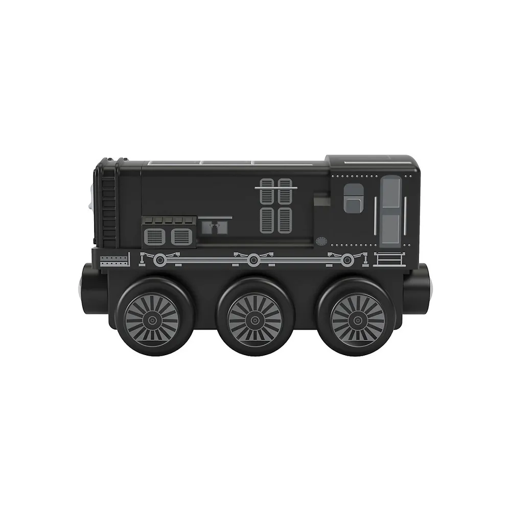 Locomotive diesel de chemin de fer en bois