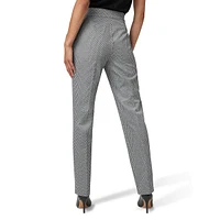 Geo-Print Pull-On Dress Pants