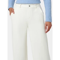 Frayed Edge Wide Leg Denim Pants