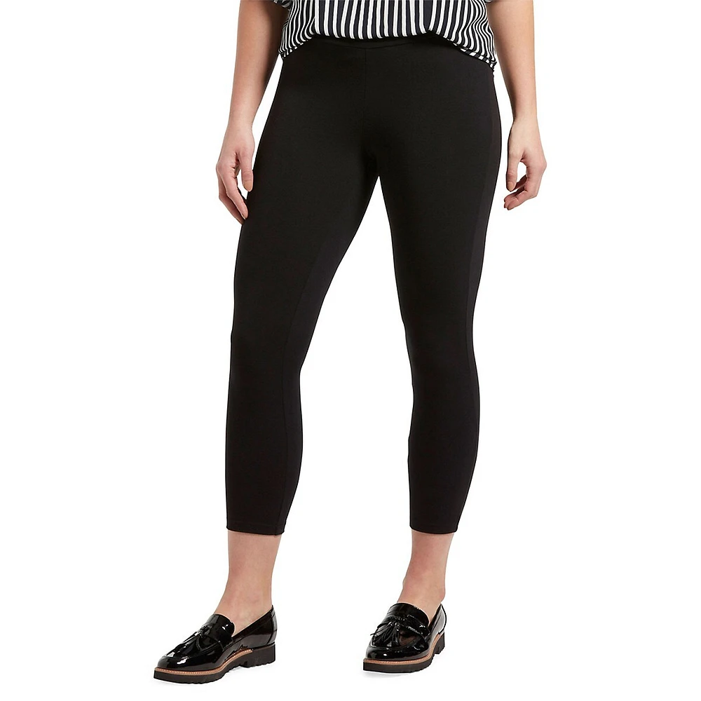 Wide Waistband Blackout Capris