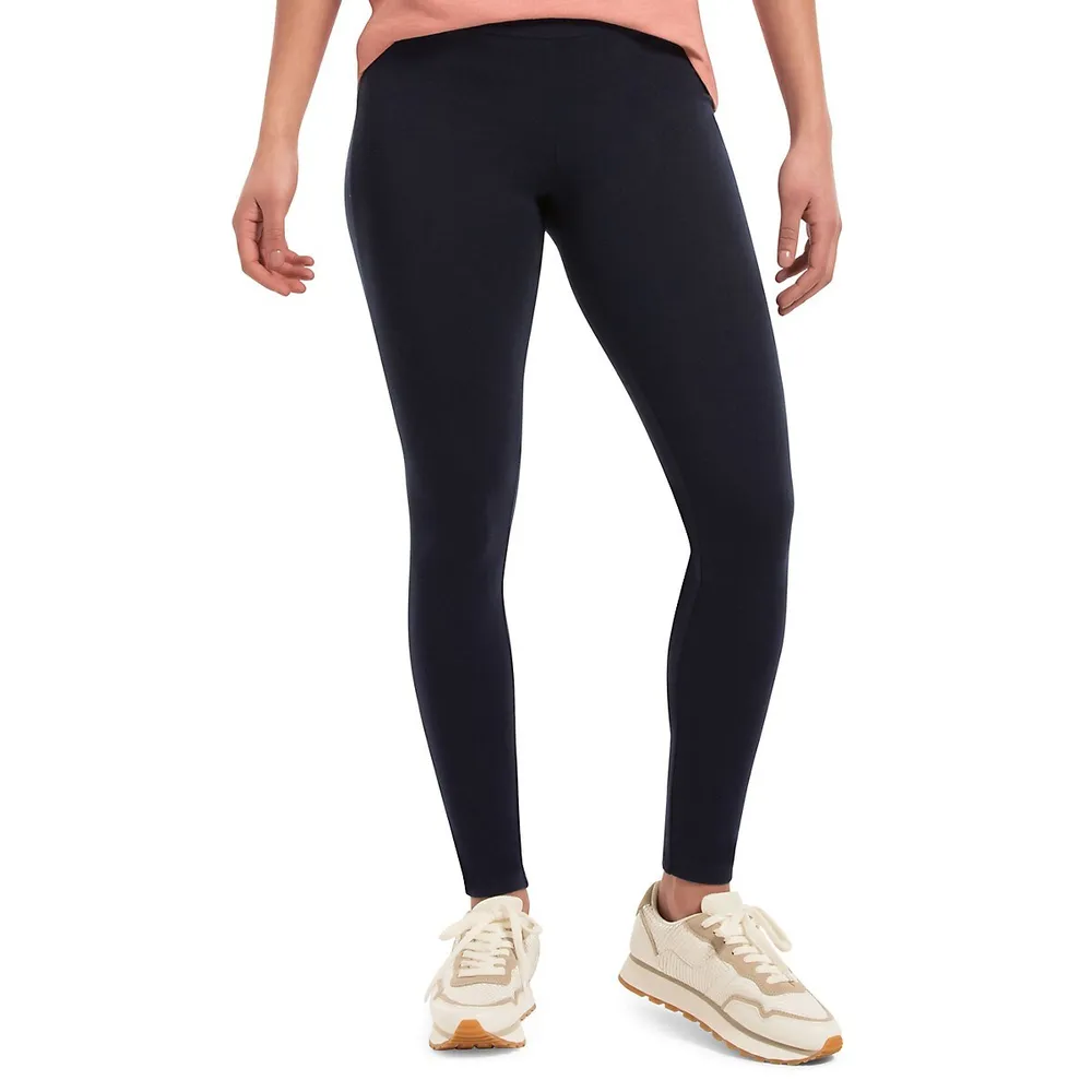 Hue Black Out Wide Waistband Cotton Leggings – From Head To Hose