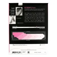 Graduated Compression Sheer With French Lace Panty - 20 Denier