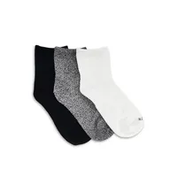 Women's 3-Pack Super-Soft Cropped Socks
