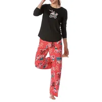 Biker Flamingo Timeless Soft Jersey 2-Piece Pyjama Set